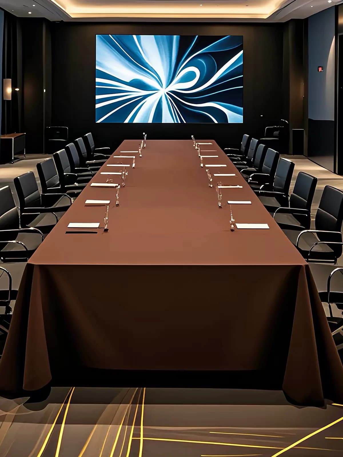 会议桌布·木饰面会议室，图示 01