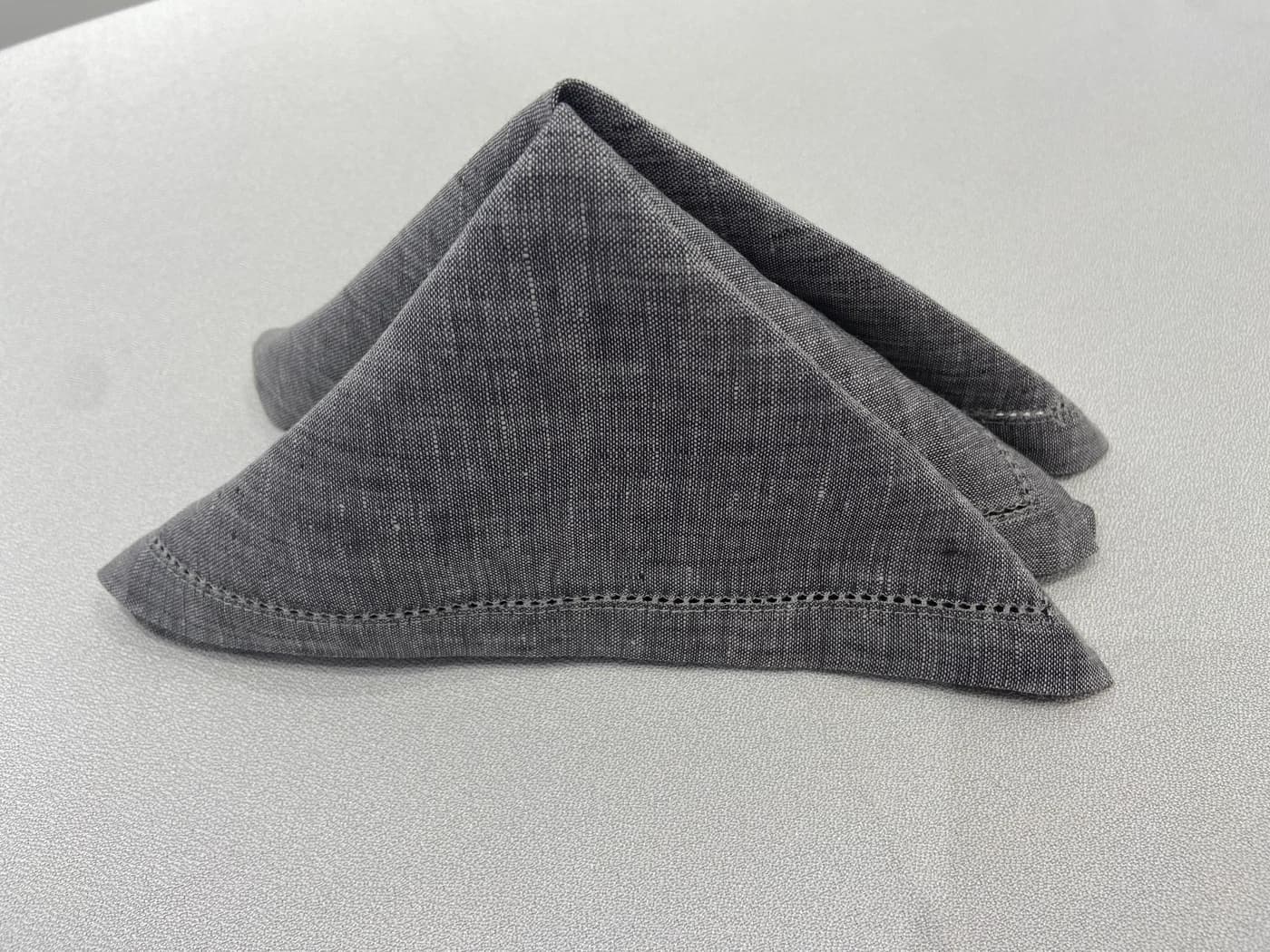 Slub-texture napkins, Grey