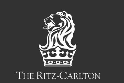 The Ritz-Carlton brand mark identifying the property below