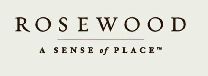 Rosewood brand mark identifying the property below